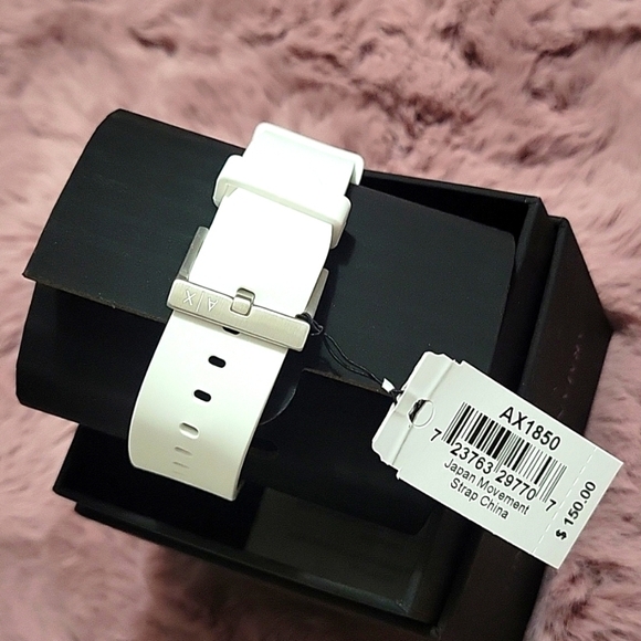 Armani Exchange Men's Stainless Steel Dive Inspired Watch with Silicone Band - Picture 2 of 7